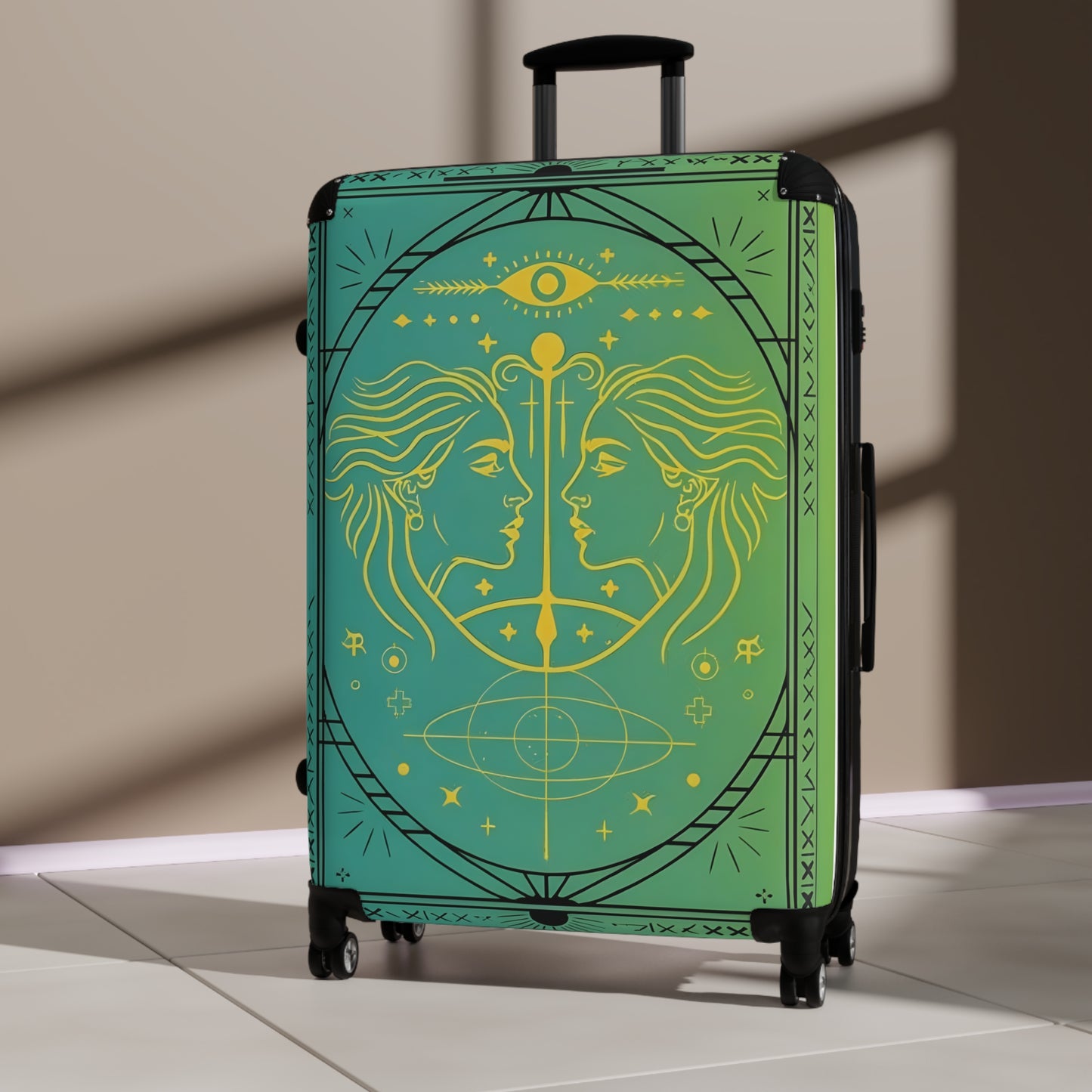 Zodiac Gemini Sign Luggage