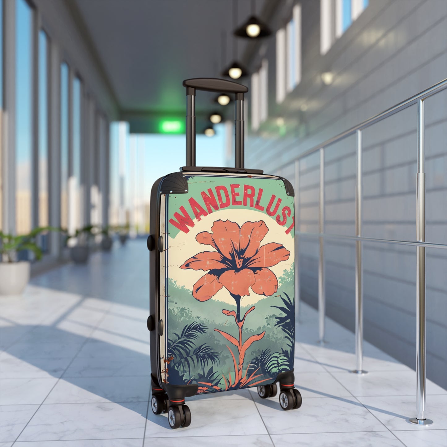 Wanderlust Hibiscus Luggage