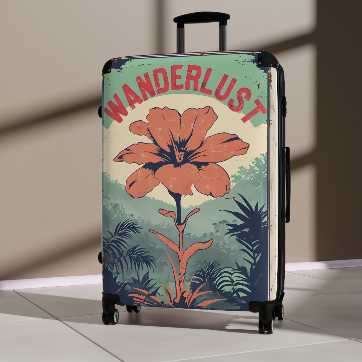 Wanderlust Hibiscus Luggage