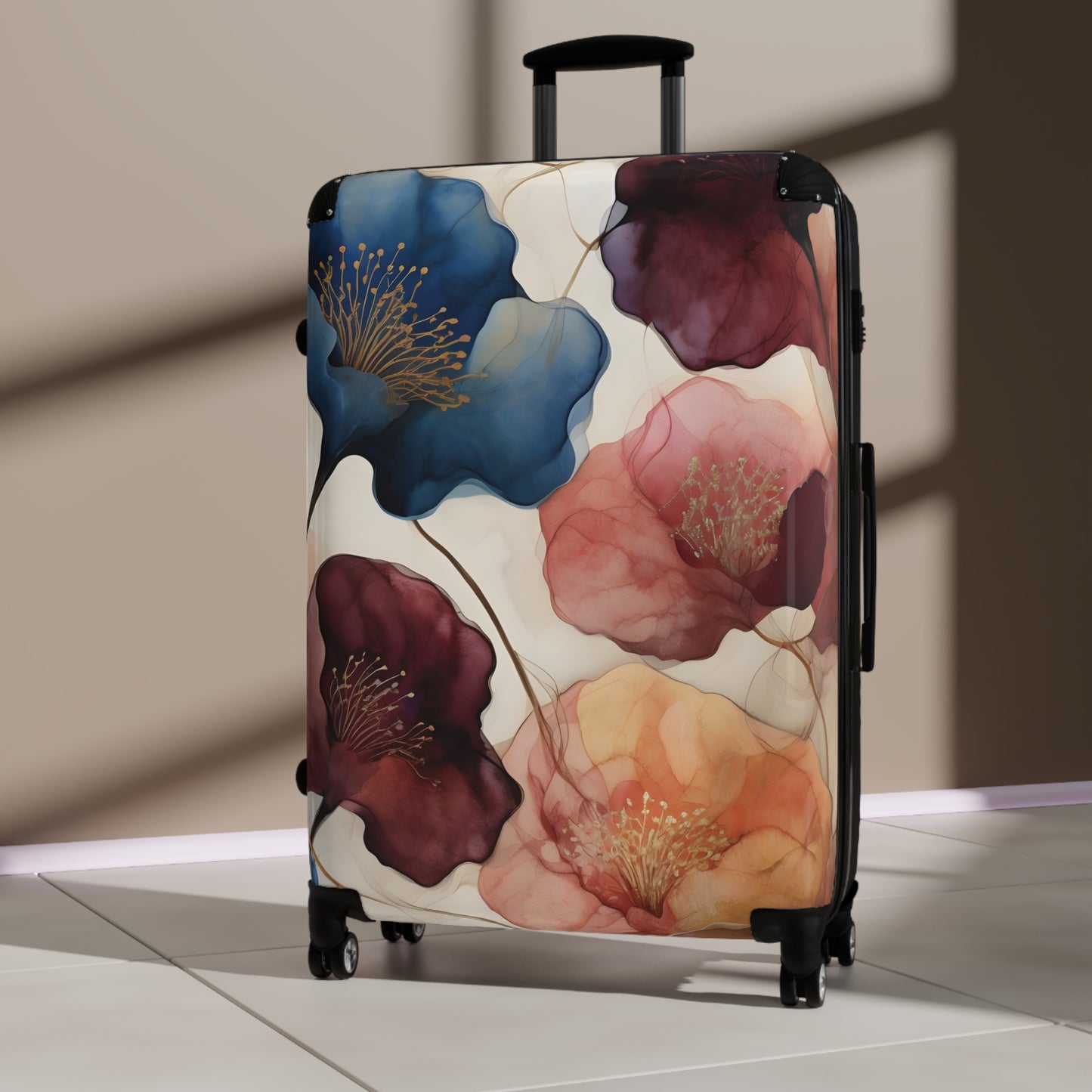 Vibrant Jewel Toned Floral Luggage