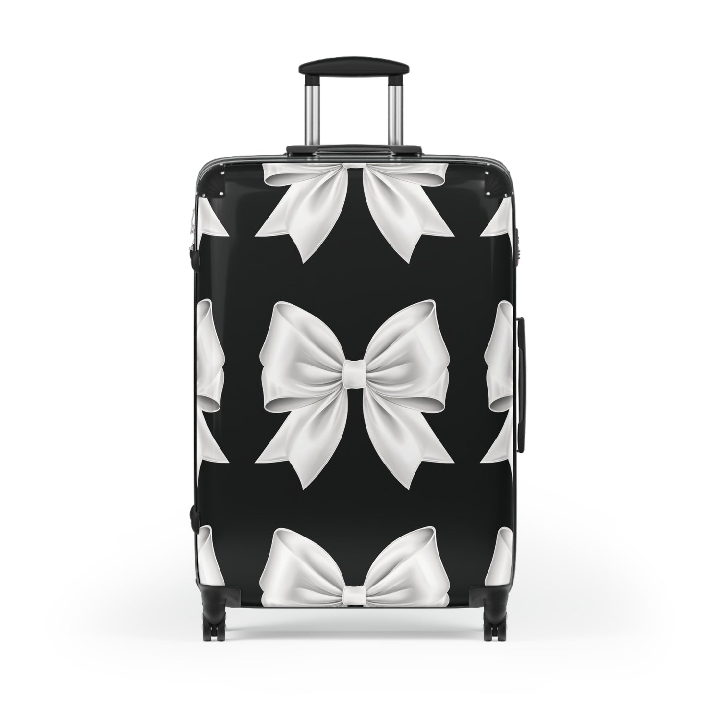 Alivia Black and White Bow Luggage