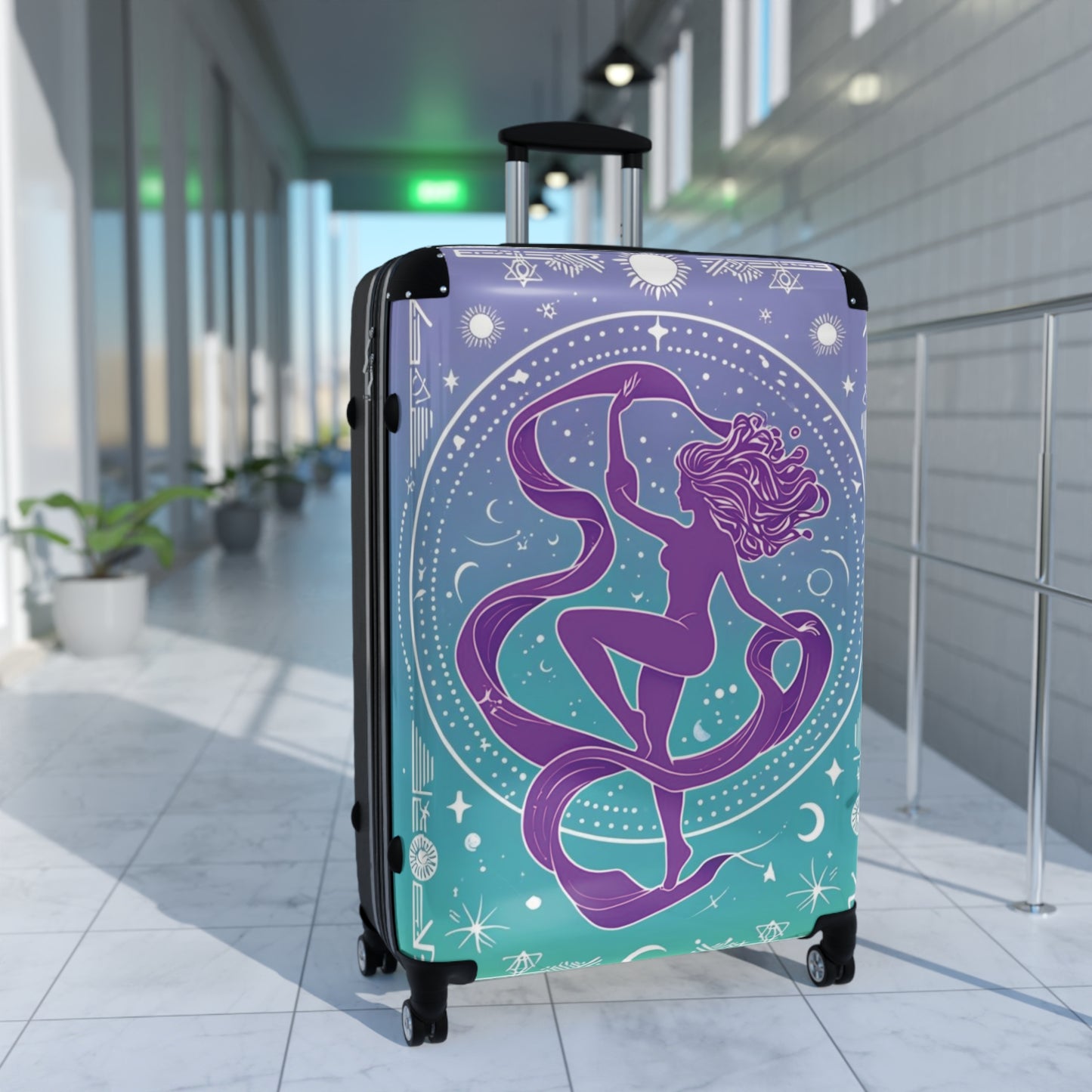 Zodiac Aquarius Sign Luggage