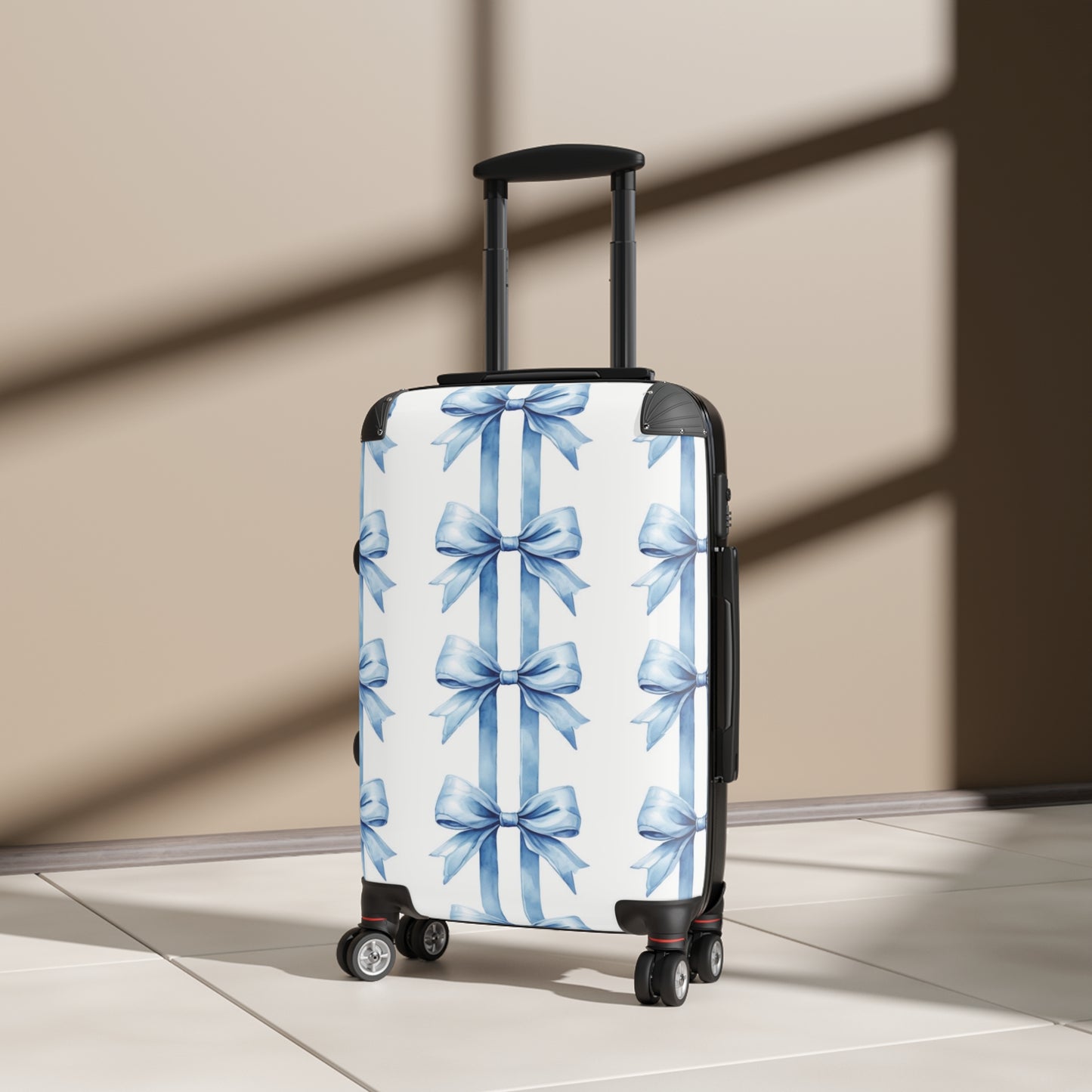Alivia Bow Luggage in Blue