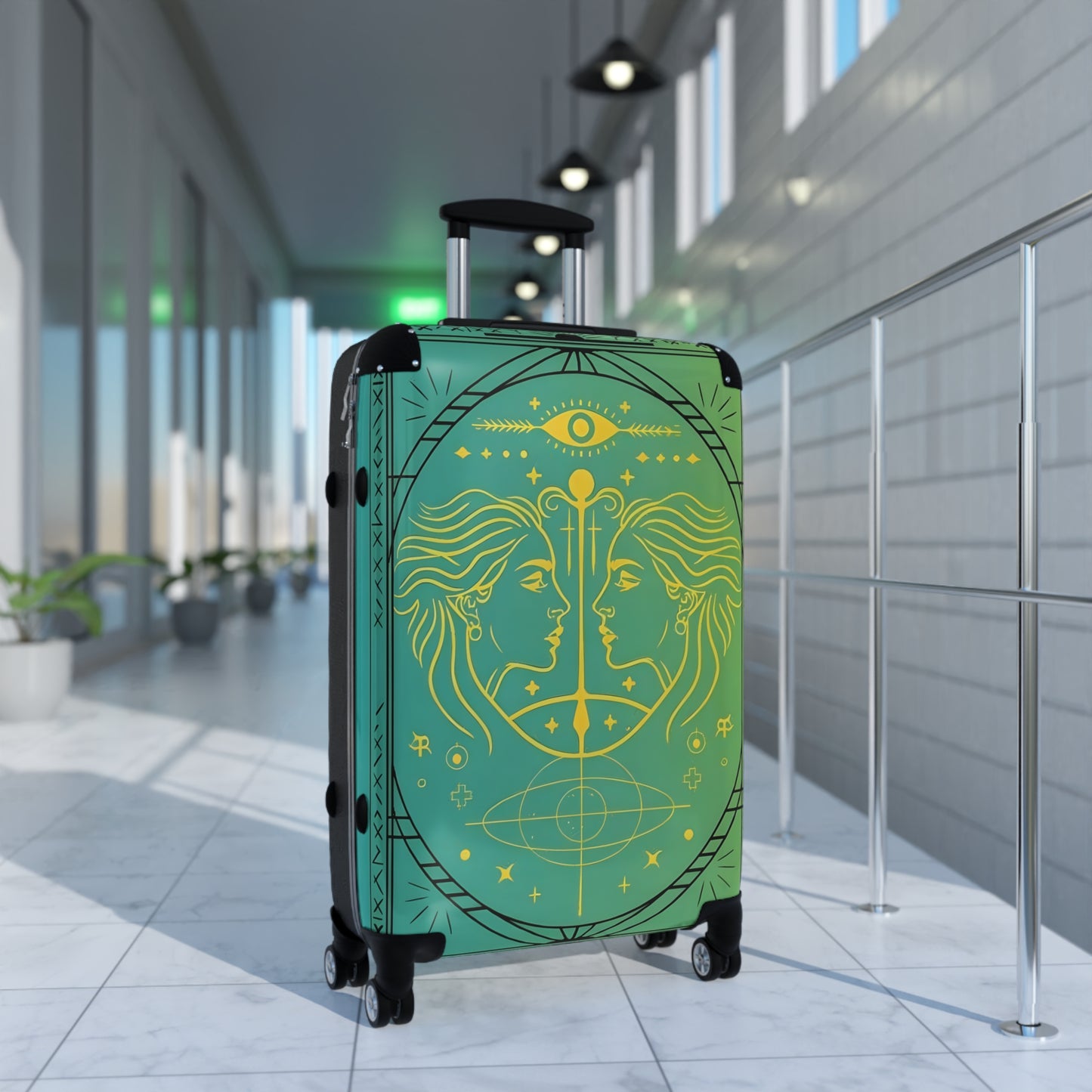 Zodiac Gemini Sign Luggage