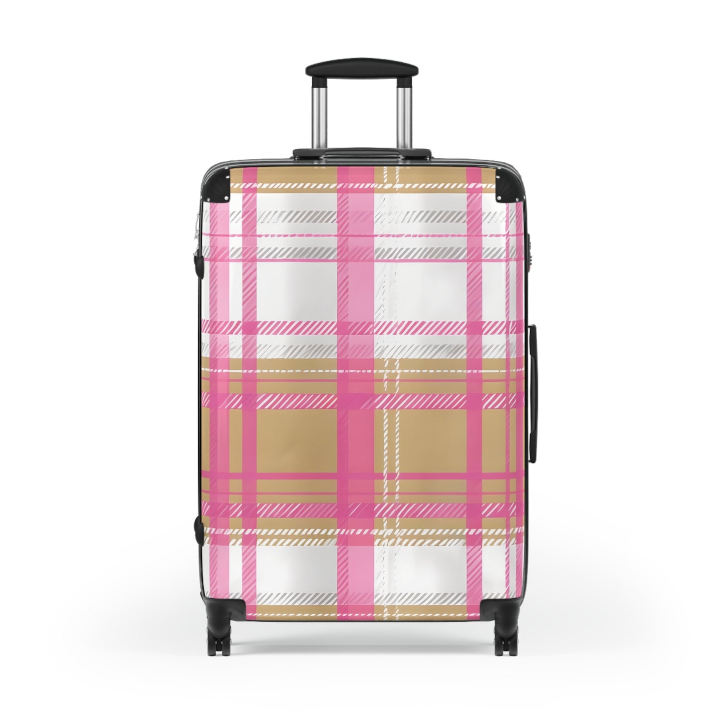 Alivia Ribbon Luggage in Pink/Gold
