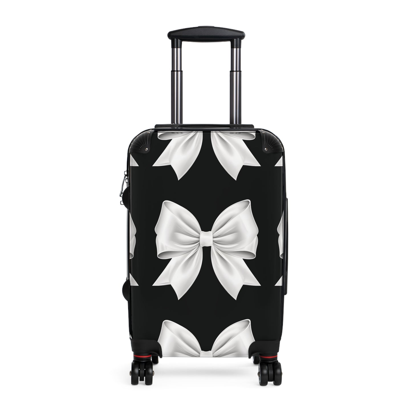 Alivia Black and White Bow Luggage