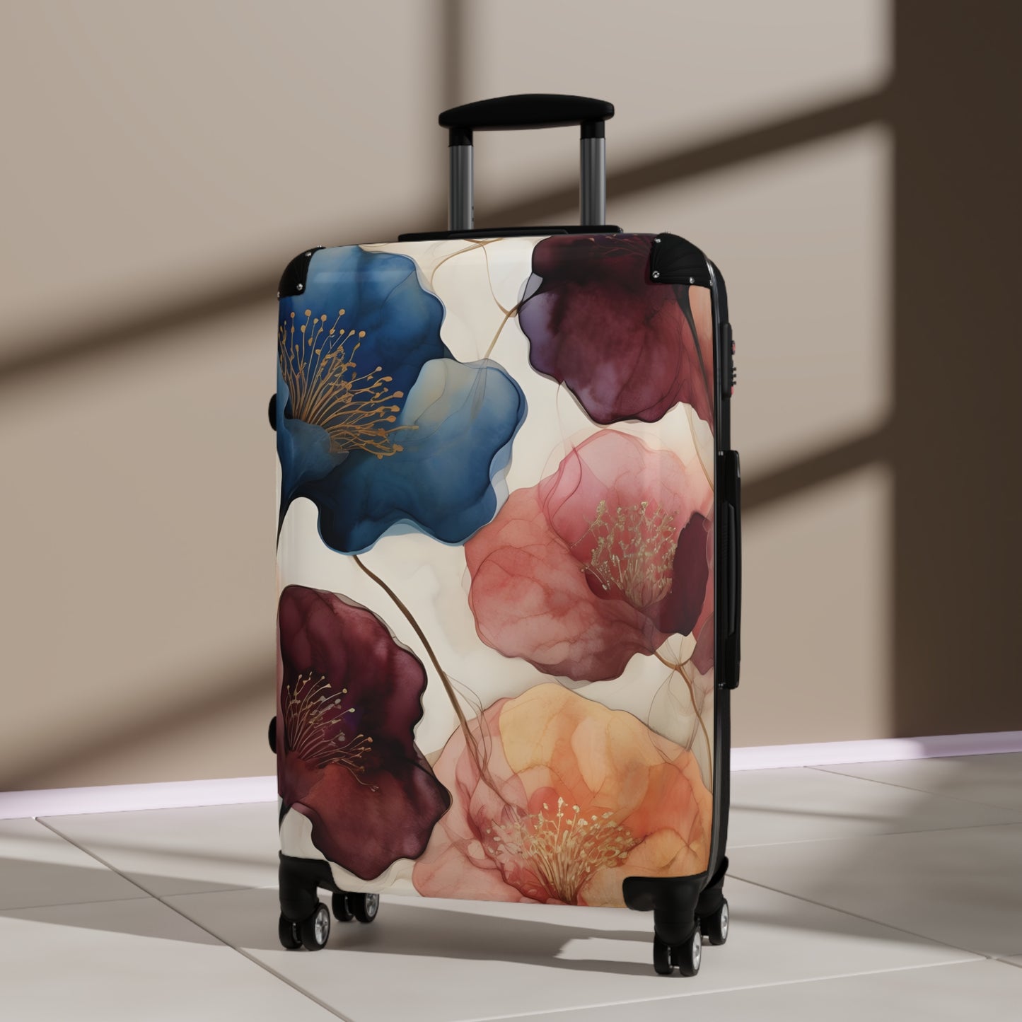 Vibrant Jewel Toned Floral Luggage
