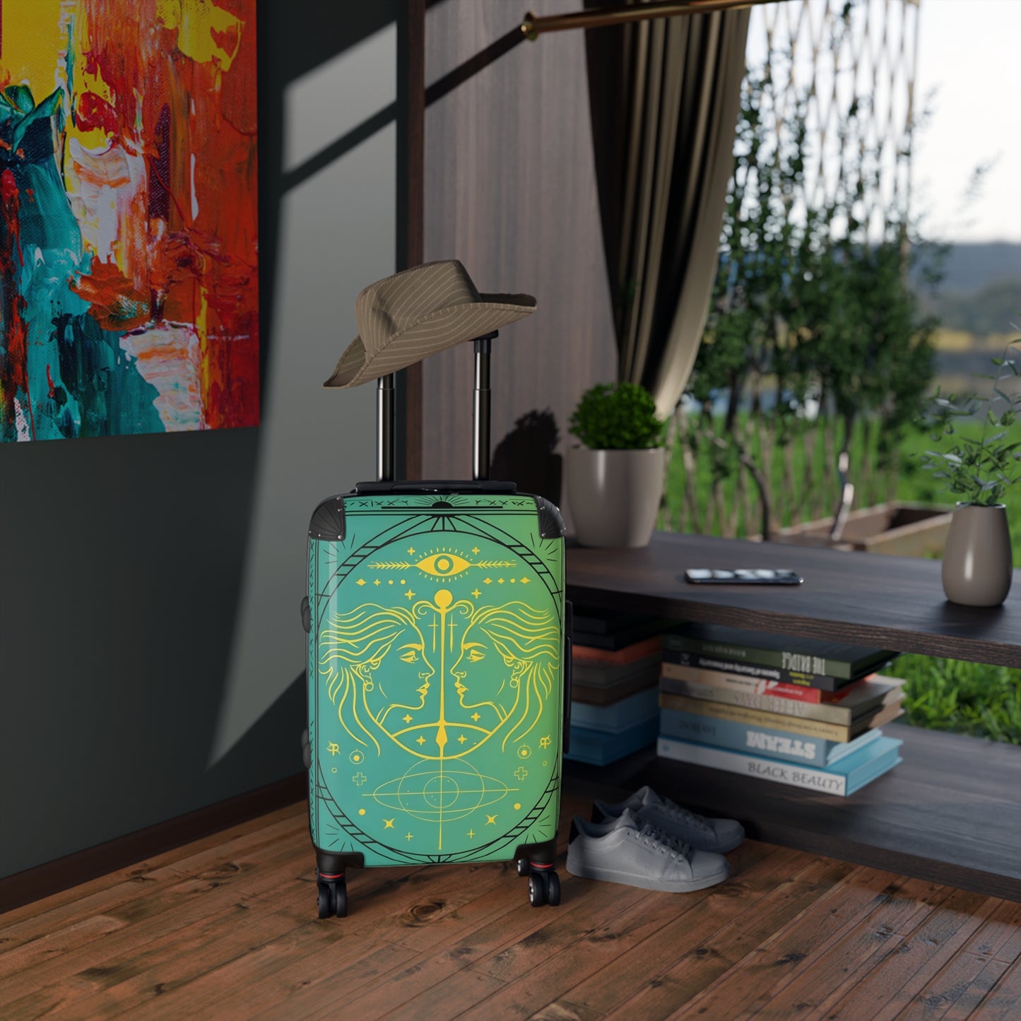 Zodiac Gemini Sign Luggage