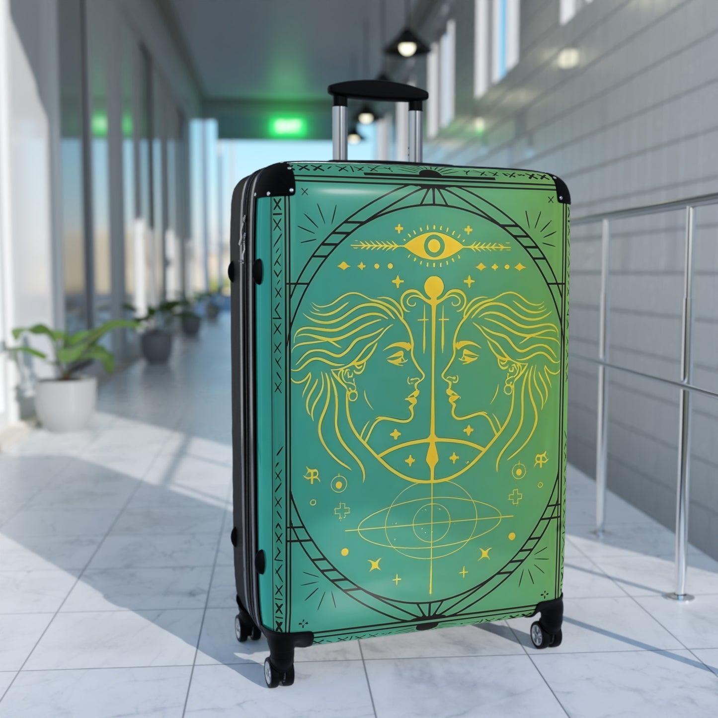 Zodiac Gemini Sign Luggage