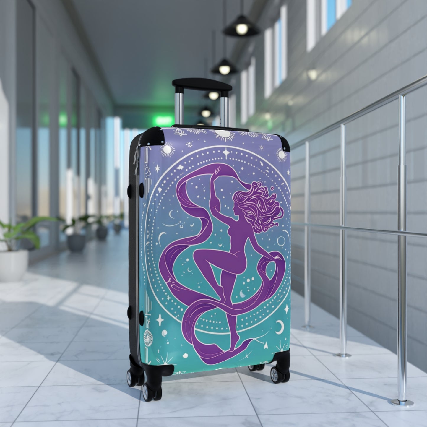 Zodiac Aquarius Sign Luggage