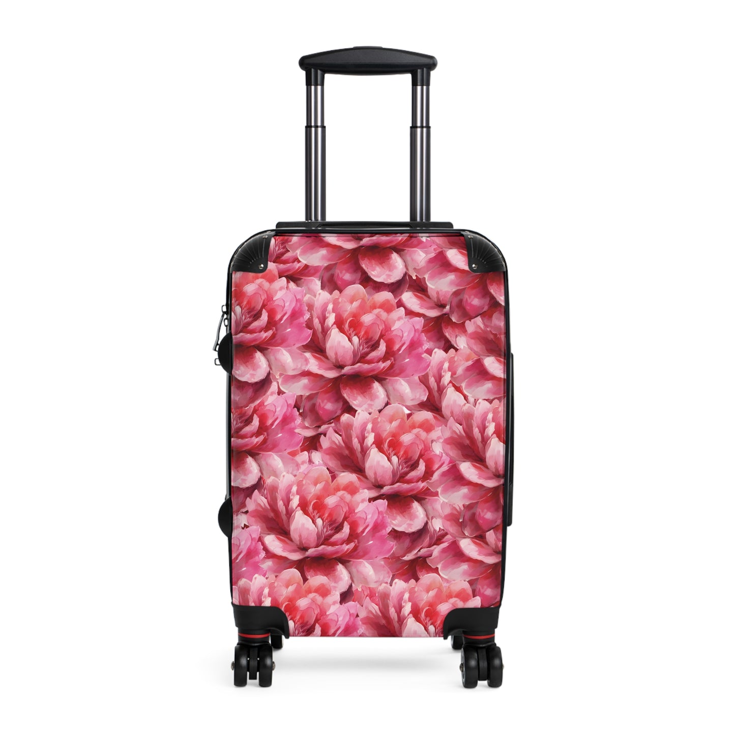 Delaney Elegant Pink Red Floral Luggage