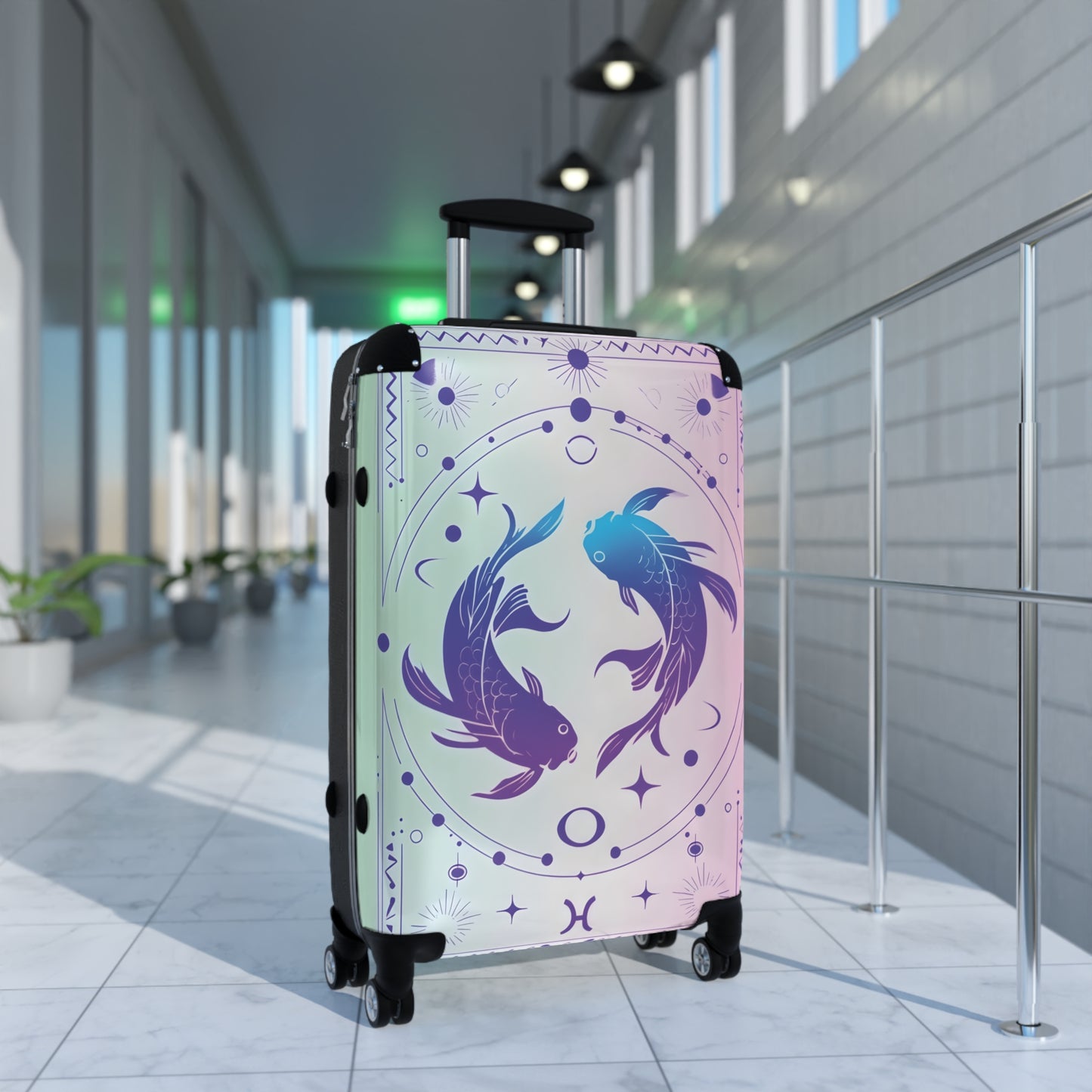 Zodiac Pisces Sign Luggage