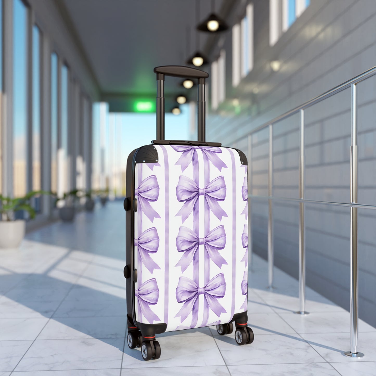 Alivia Bow Luggage in Lavender