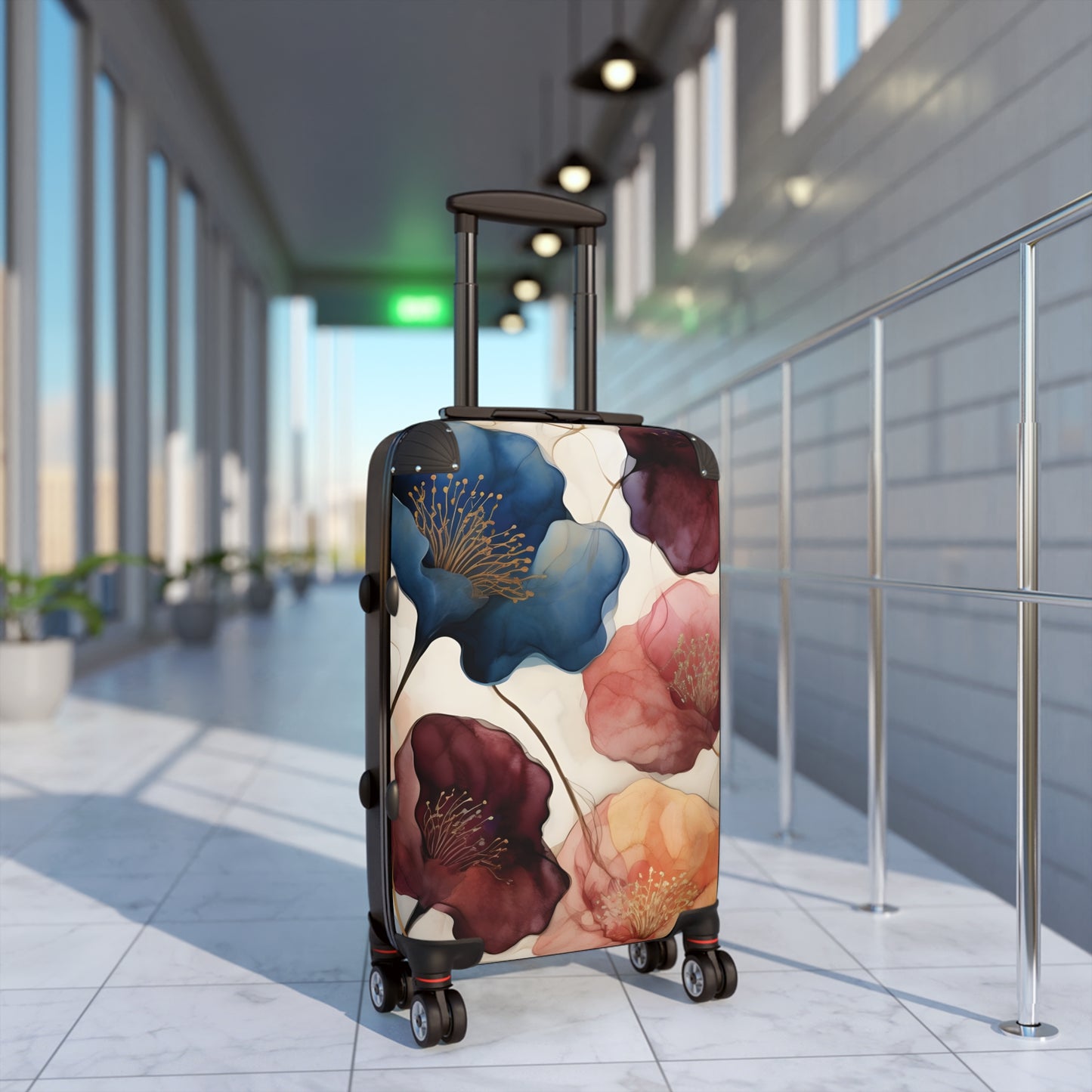Vibrant Jewel Toned Floral Luggage