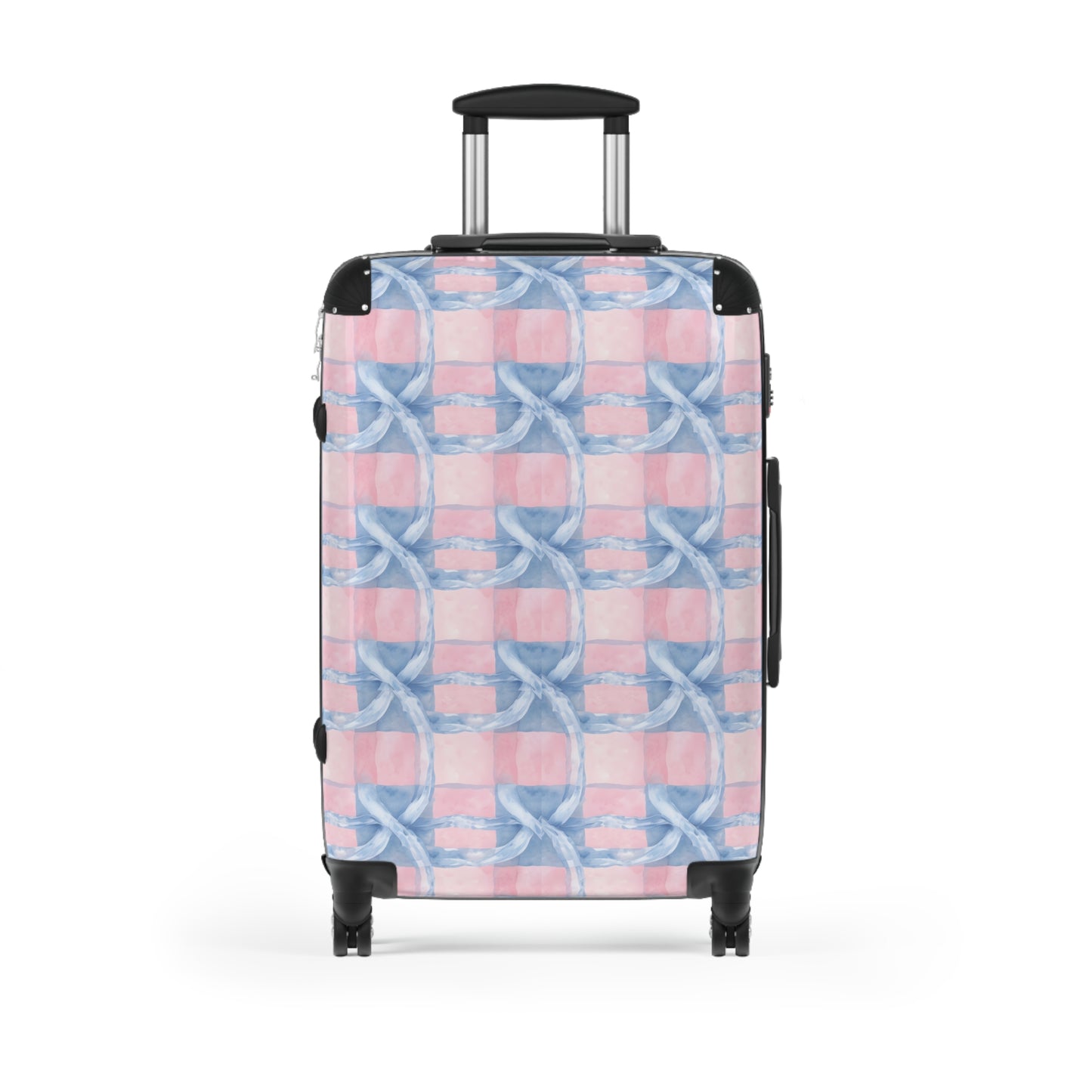 Alivia Ribbon Luggage in Pink and Blue