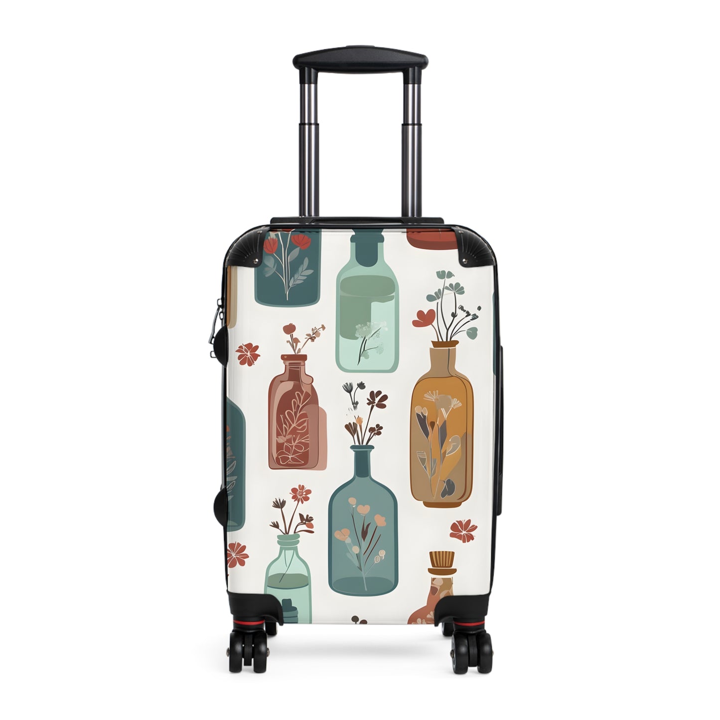 Vintage Apothecary Flower Luggage