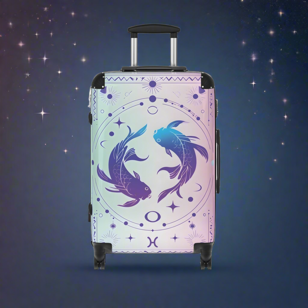 Zodiac Pisces Sign Luggage