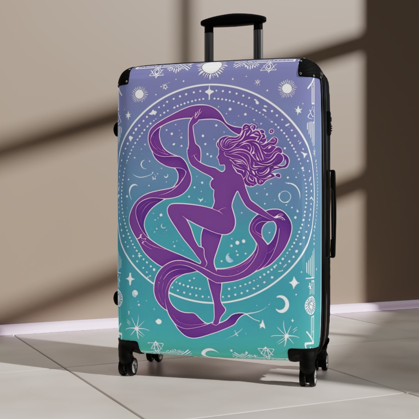 Zodiac Aquarius Sign Luggage
