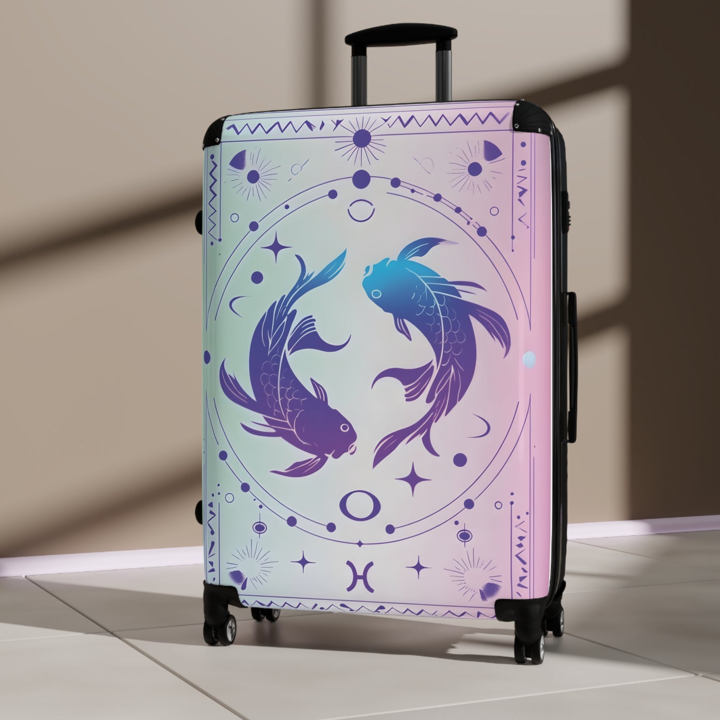 Zodiac Pisces Sign Luggage