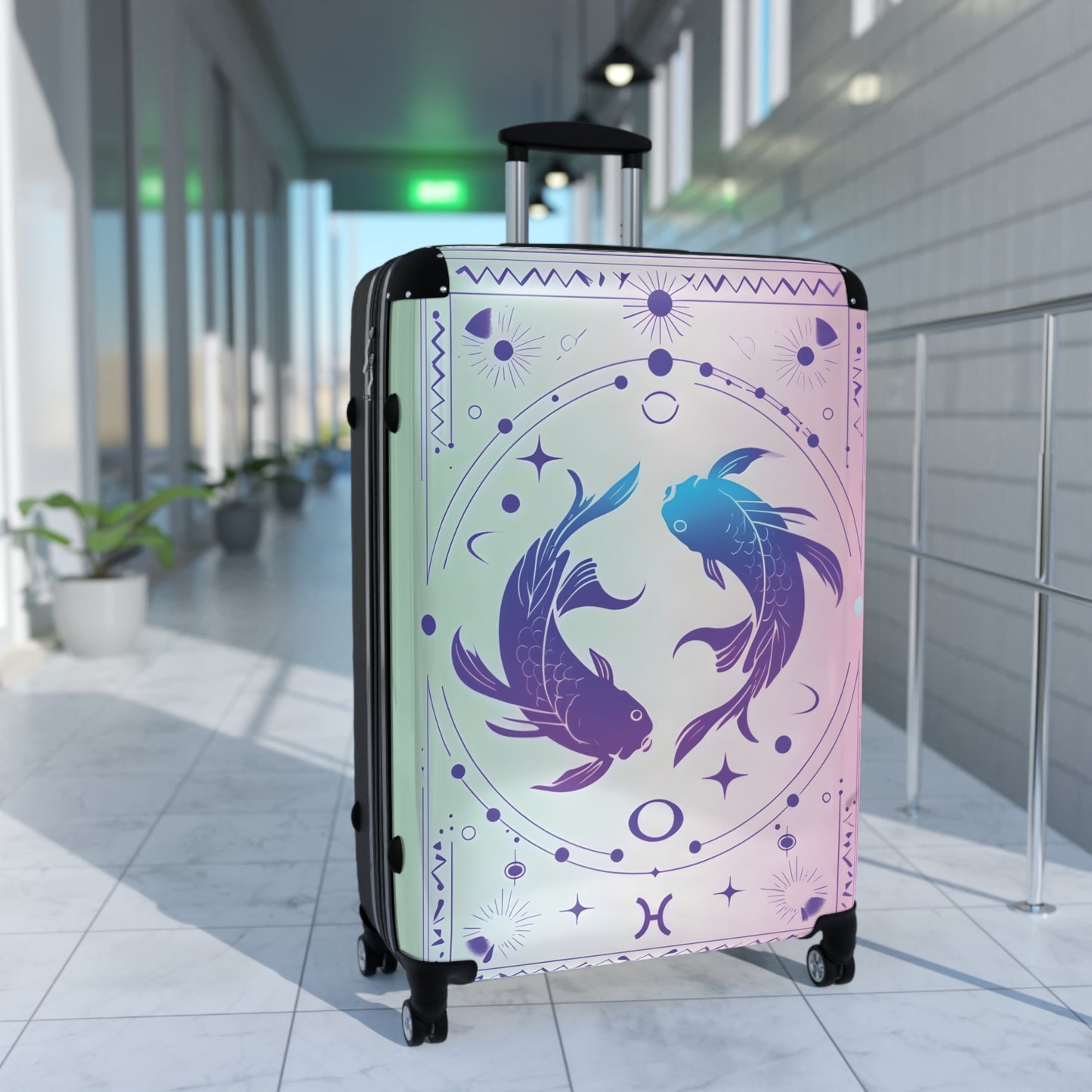 Zodiac Pisces Sign Luggage