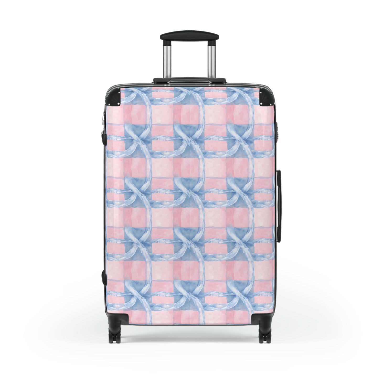 Alivia Ribbon Luggage in Pink and Blue