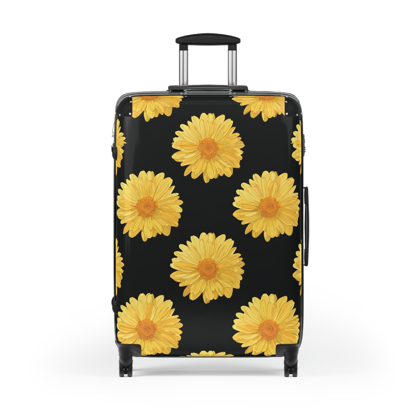 Delaney Daisy Print Luggage in Yellow