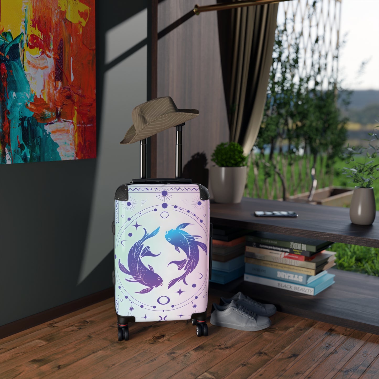 Zodiac Pisces Sign Luggage