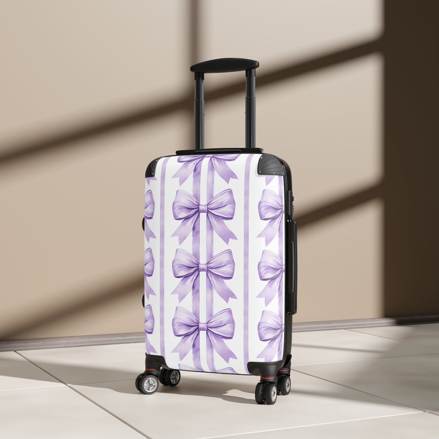 Alivia Bow Luggage in Lavender