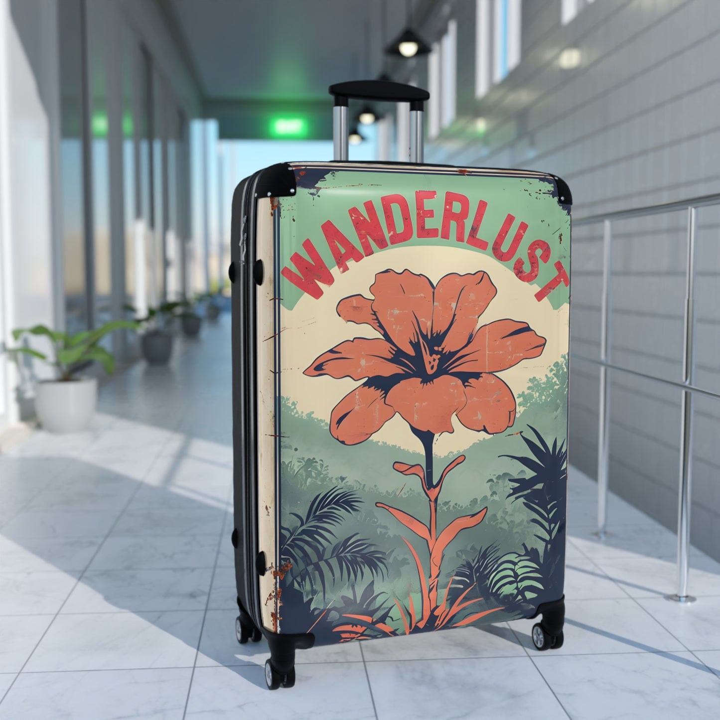 Wanderlust Hibiscus Luggage