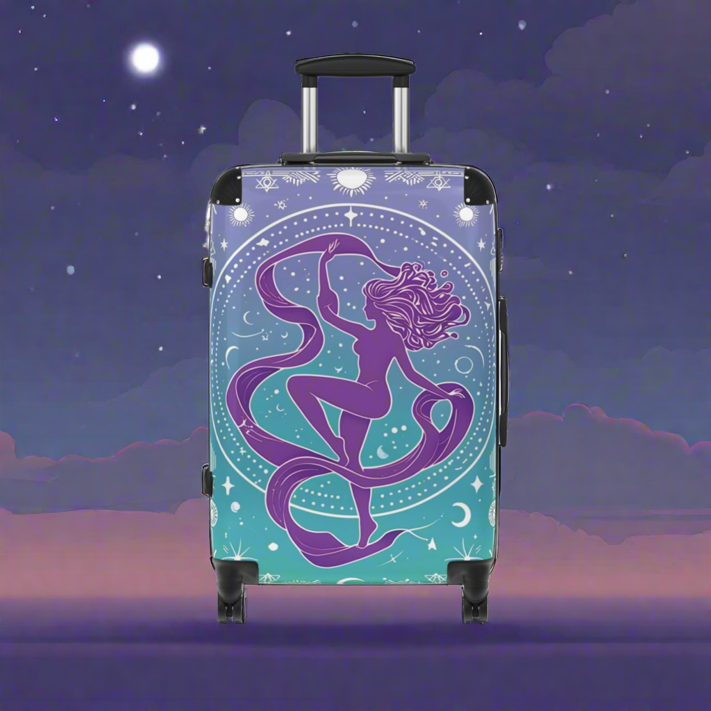 Zodiac Aquarius Sign Luggage
