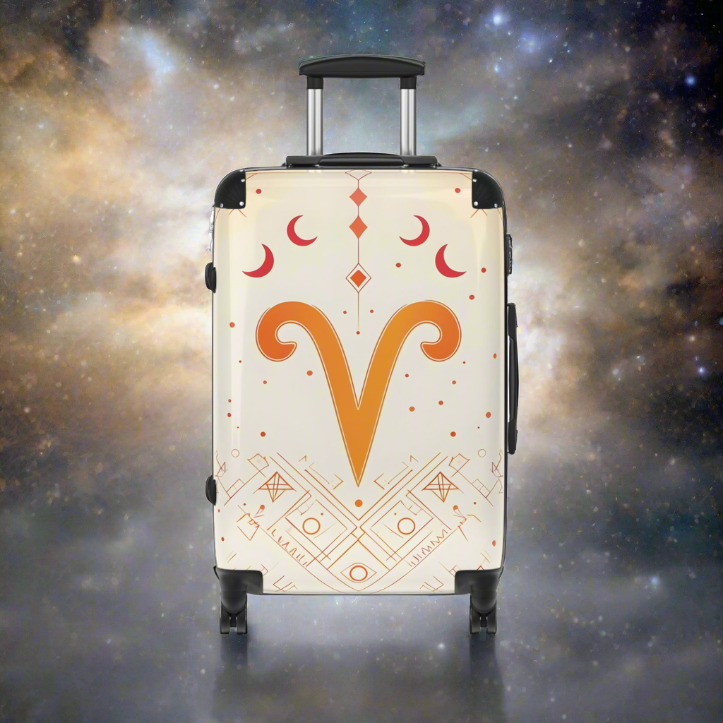 Zodiac Aries Sign Luggage