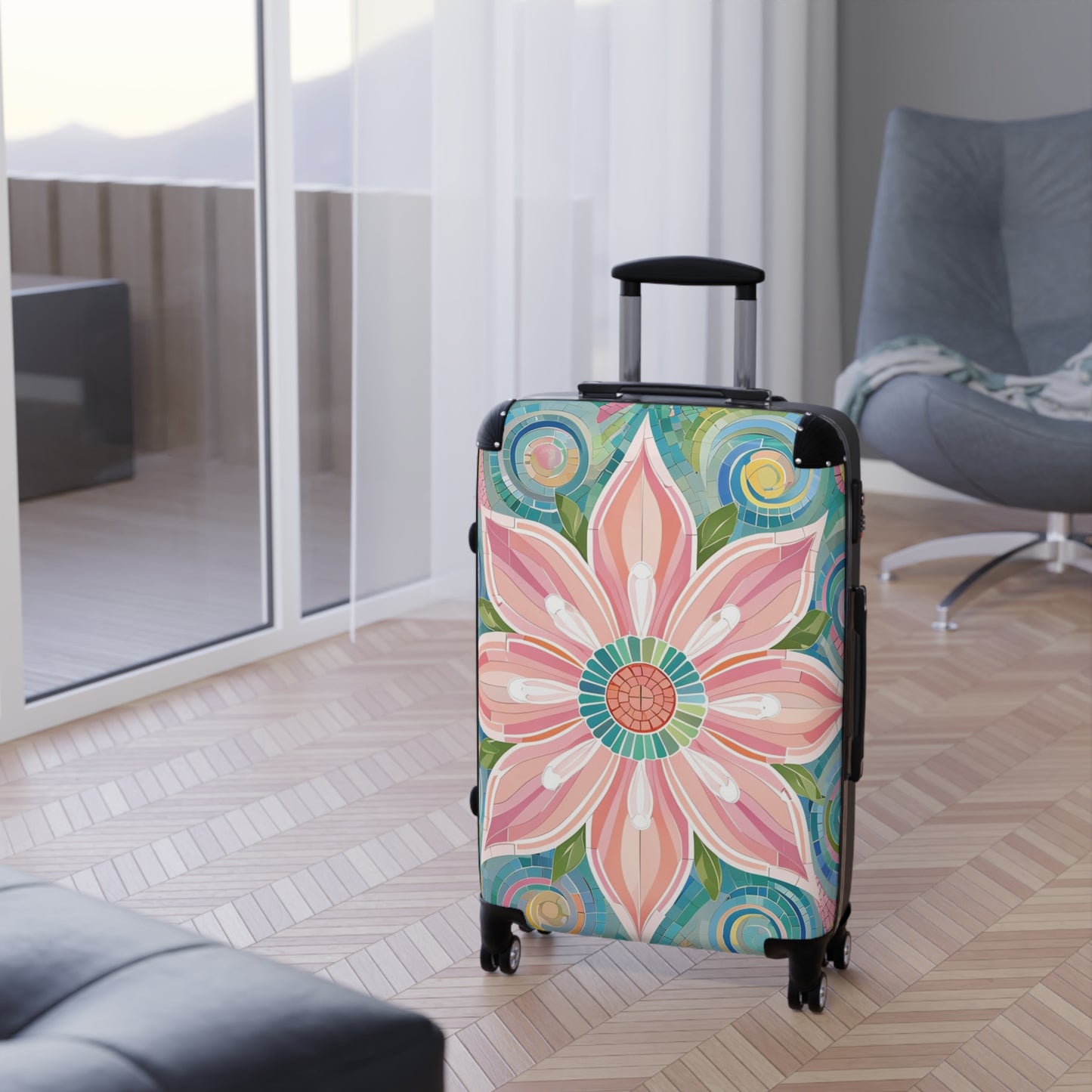 Floral Mosaic Luggage