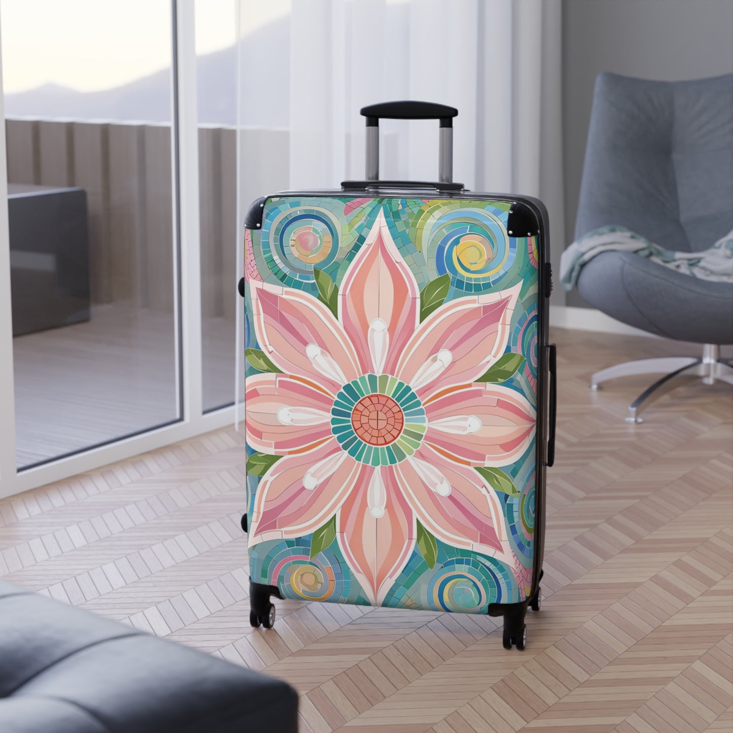 Floral Mosaic Luggage